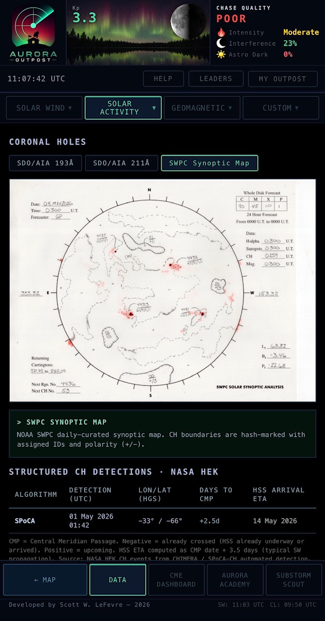 Synoptic map